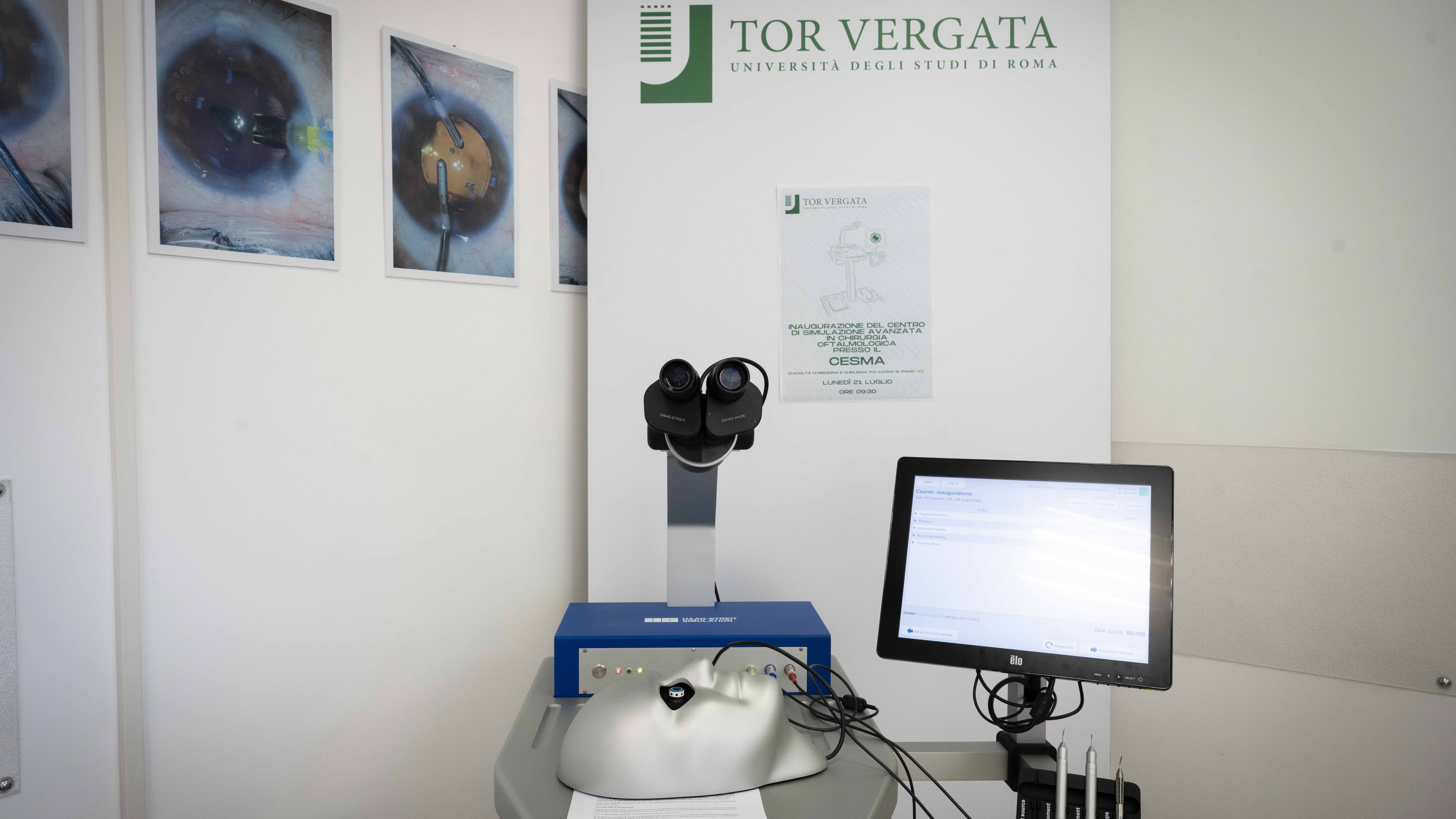 gallery Inaugurato il simulatore chirurgico oftalmico EYESI al CESMA, facoltà di Medicina a Roma Tor Vergata